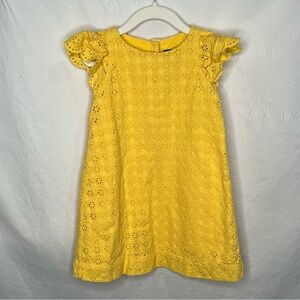 Polo Ralph Lauren Toddler Girl Sz 4T Yellow Eyelet Sundress Easter Spring Preppy
